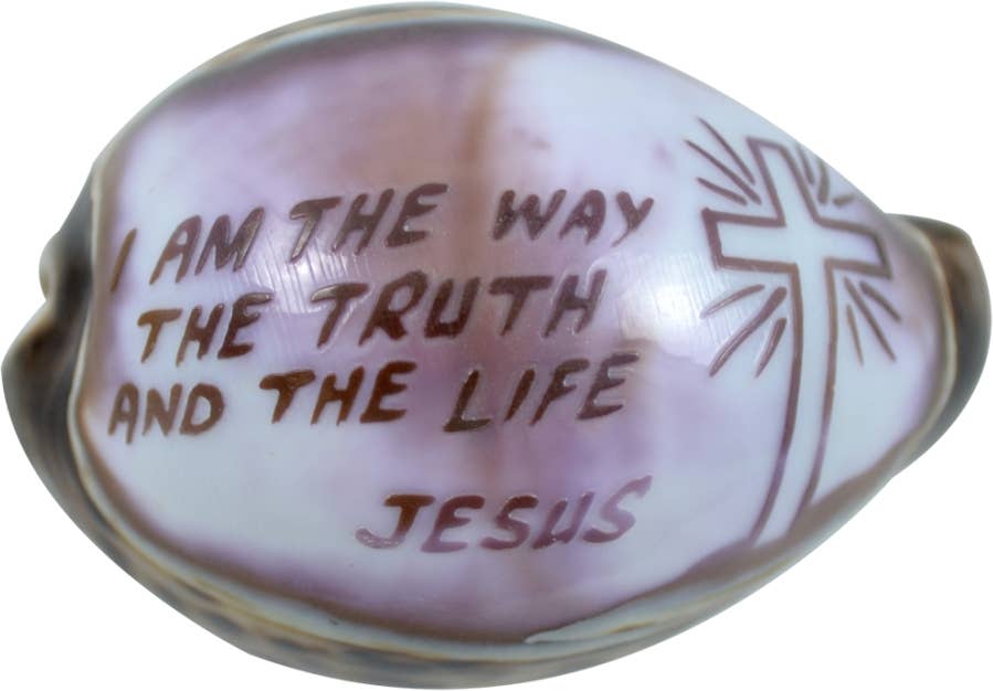 Way, Truth & Life Carved Cowrie