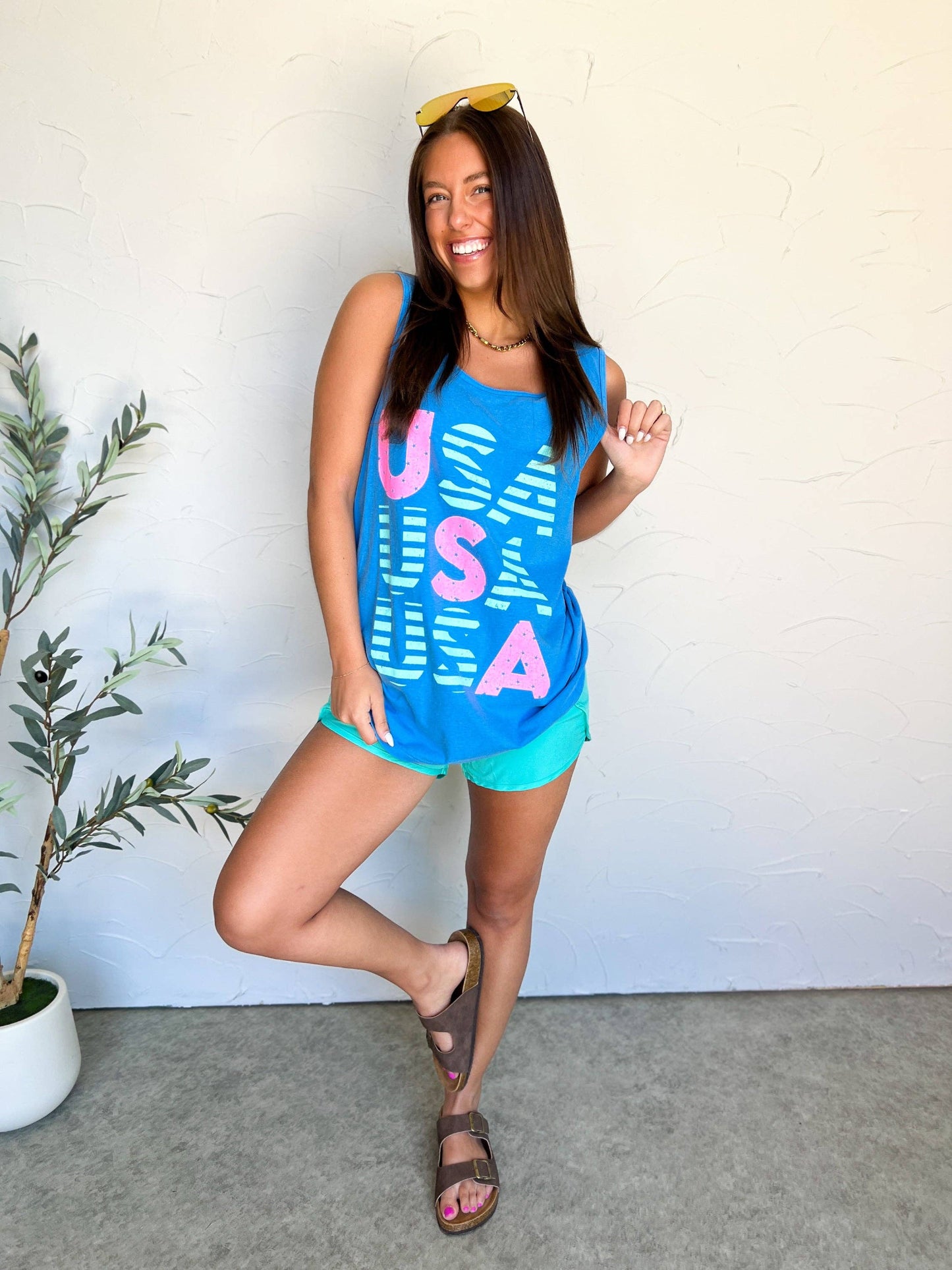 USA Stacked Tank Top