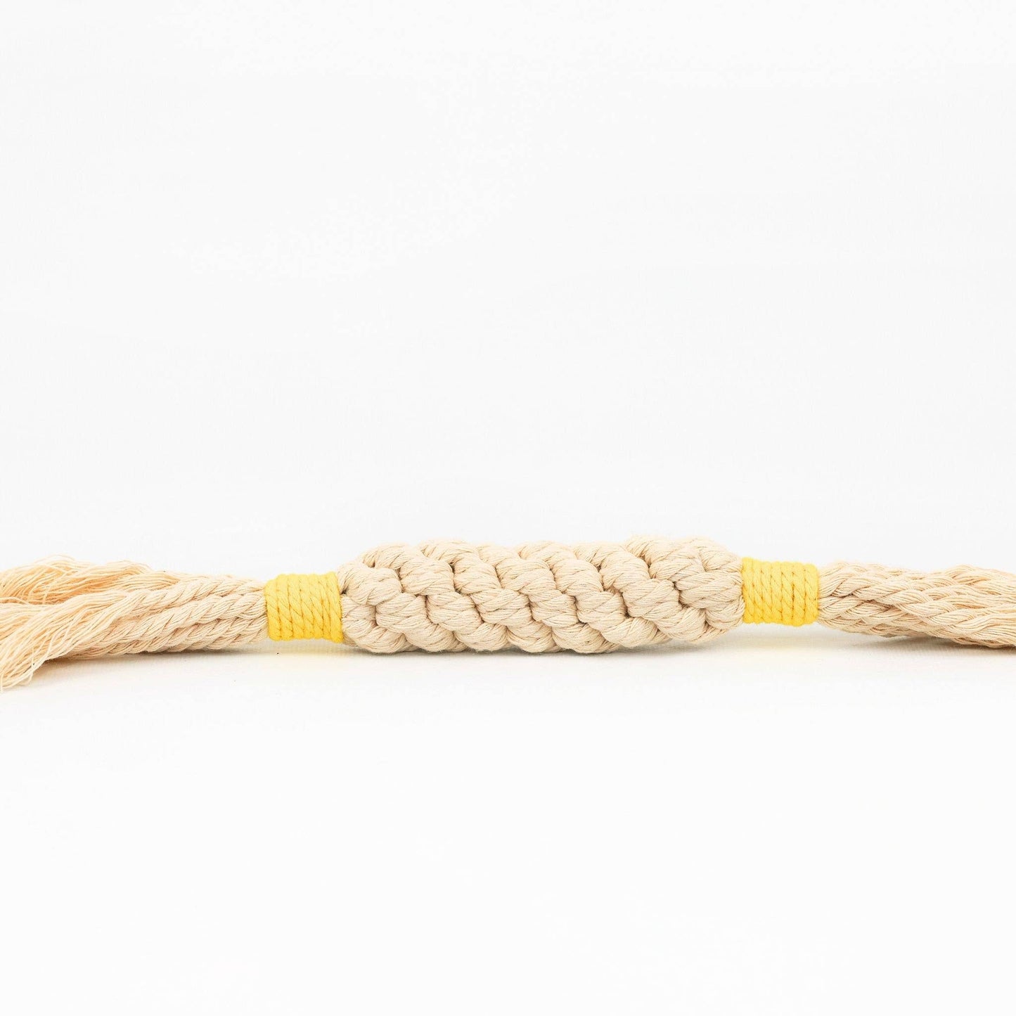 Handmade Sustainable Macrame Candy Dog Rope Toy