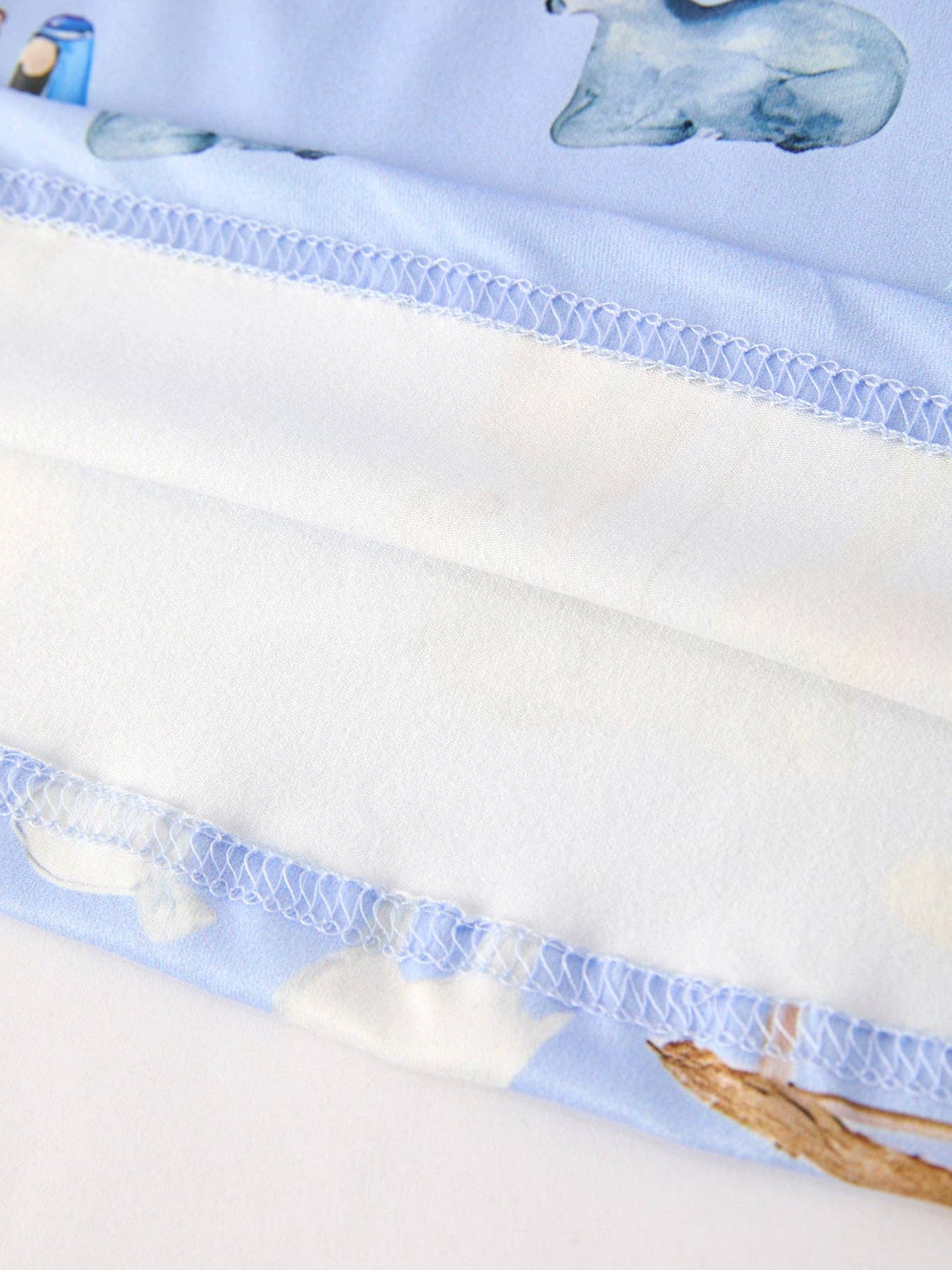 Winter Christmas Nativity Print Girls Long Sleeve Dress