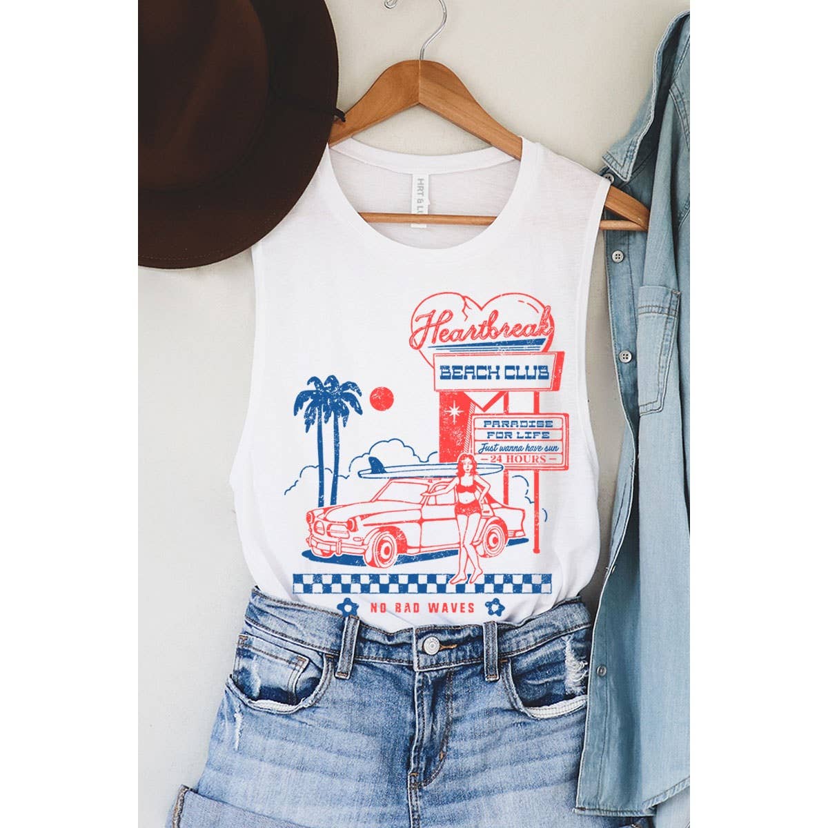 HEARTBREAK BEACH CLUB MINERAL GRAPHIC TANK TOP