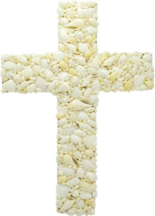 White Shell Cross 16"