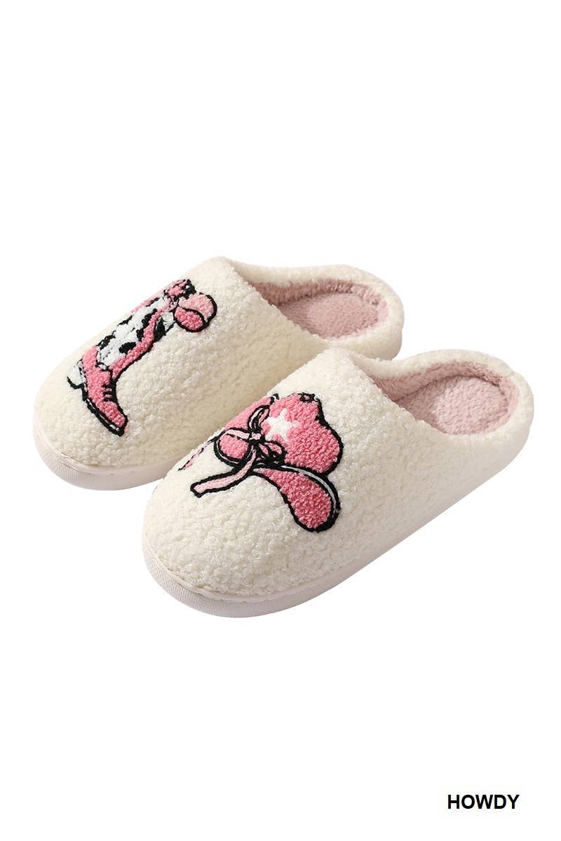 Cute Novelty Soft Plush Cozy Slippers S/m
