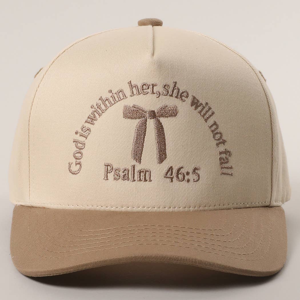 Psalm 46-5 Ribbon Embroidered Trucker Hat