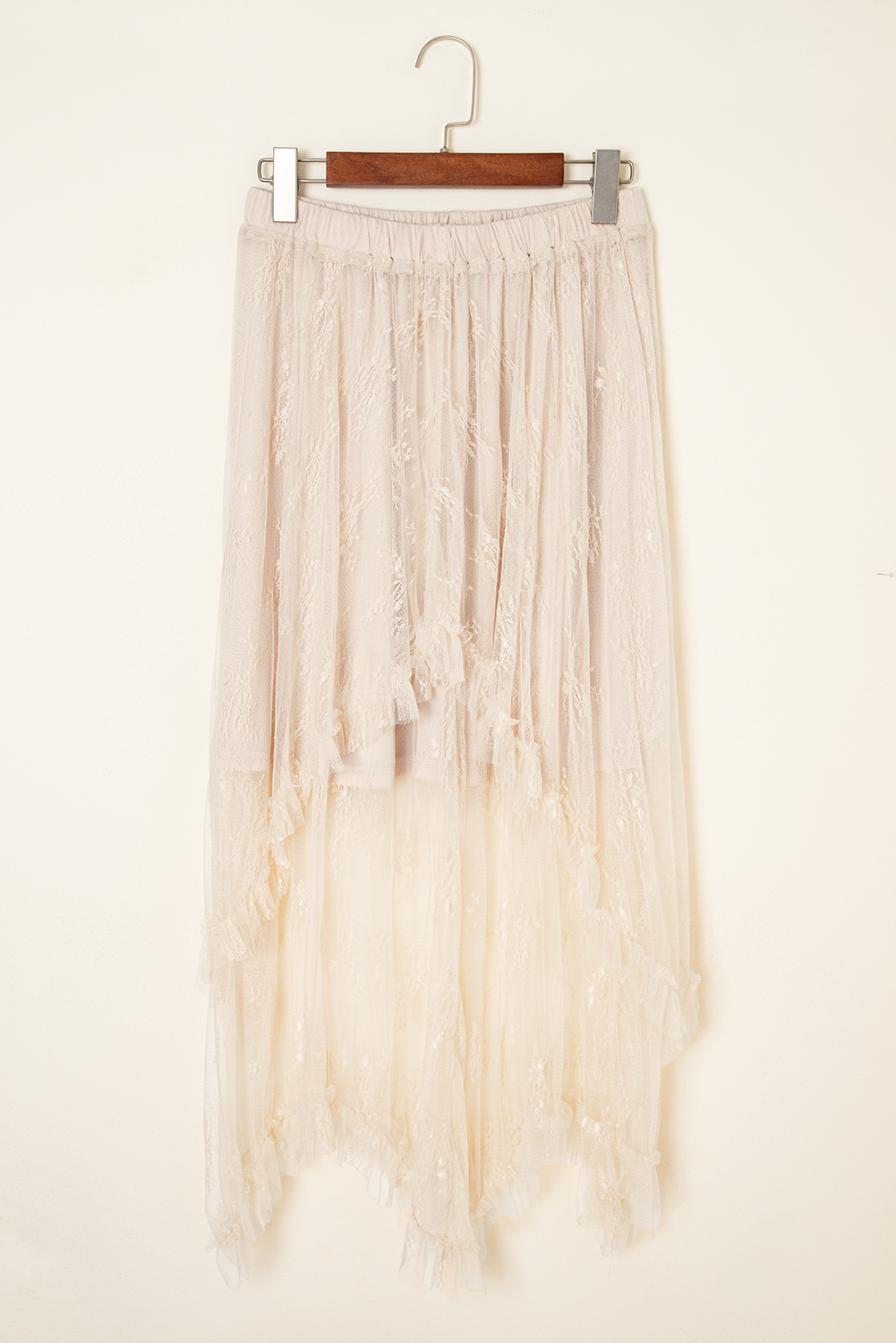 Lace High Waist Midi Skirt