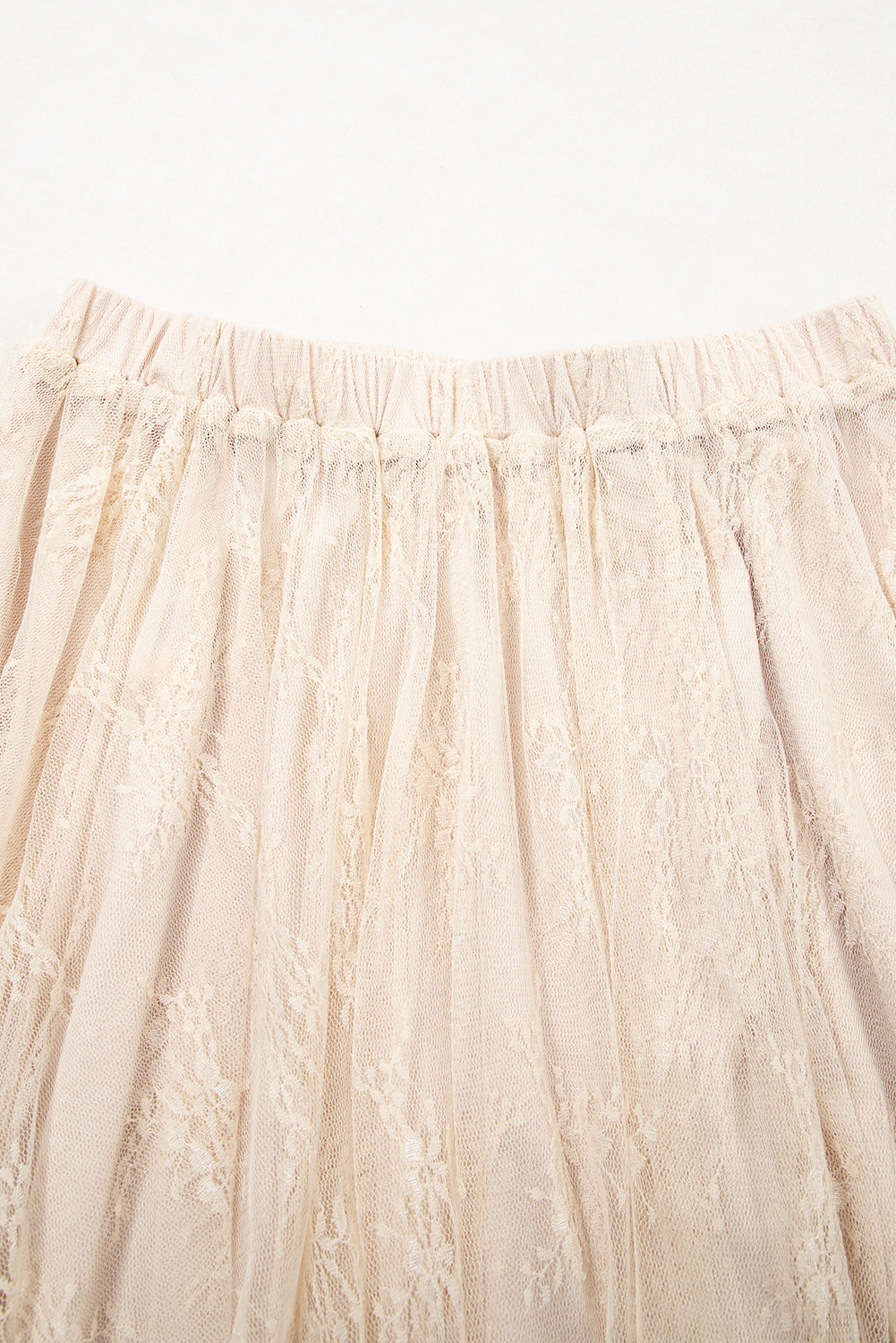 Lace High Waist Midi Skirt