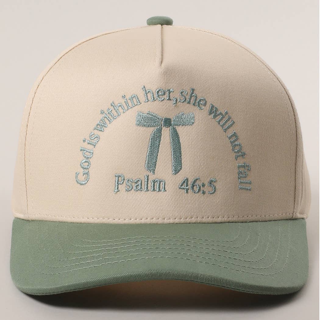 Psalm 46-5 Ribbon Embroidered Trucker Hat