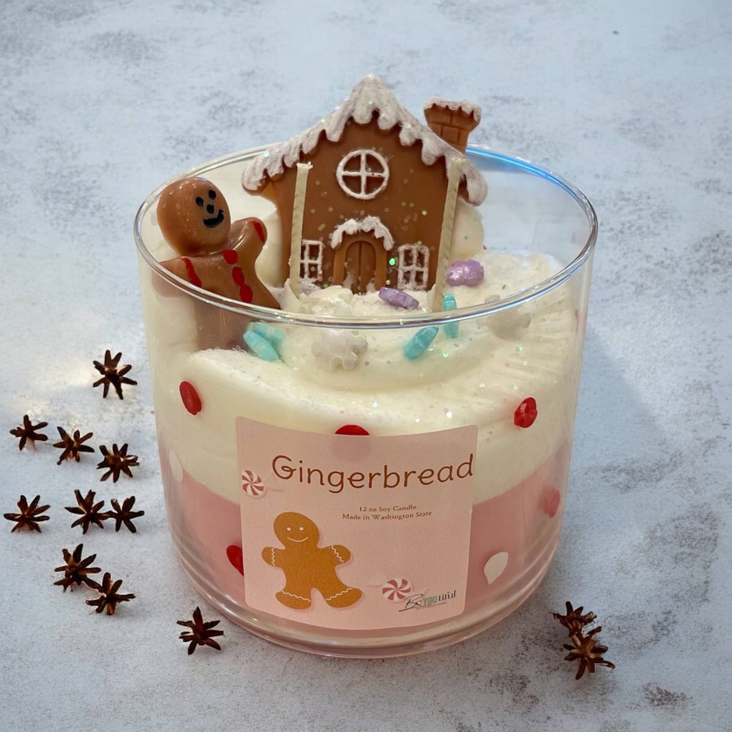 Gingerbread Dessert Candle