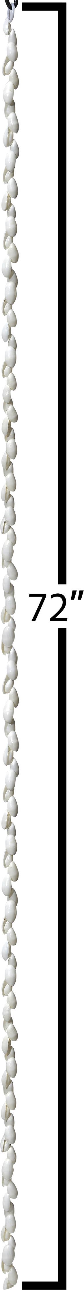 White Bubble Strand 72"